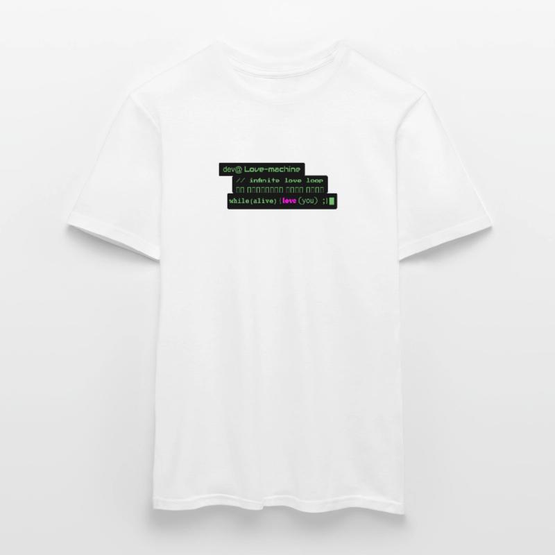 Romantic Geek Design for Developer: Loop i Men’s T-shirt