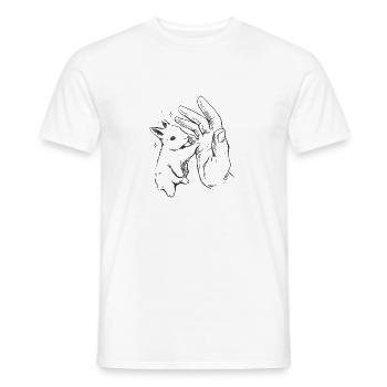 HQshirts Lapin Amour Tendre - T-shirt homme - blanc - Devant - AI Model Male 178 dark (178cm)