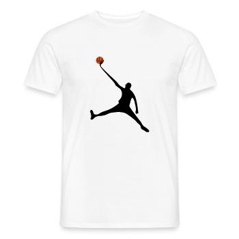 basketball - T-shirt homme - blanc - Devant - AI Model Male 178 dark (178cm)