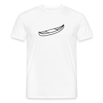 Kajak - Kanu - Boot - Männer T-Shirt - Weiß - Vorne - AI Model Male 178 dark (178cm)