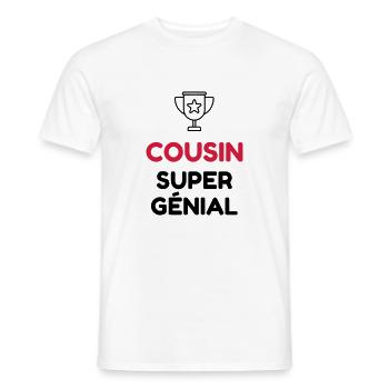 Onkel / Tante / Vetter / Cousin / Kusine - Männer T-Shirt - Weiß - Vorne - AI Model Male 178 dark (178cm)
