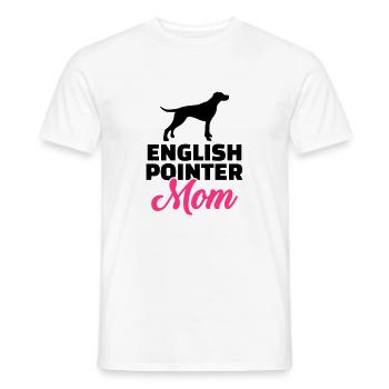 English Pointer - Männer T-Shirt - Weiß - Vorne - AI Model Male 178 dark (178cm)