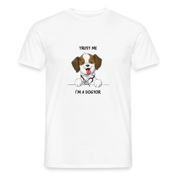 Trust me I'm a Dogtor süsser Hund - Männer T-Shirt - Weiß - Vorne - AI Model Male 178 dark (178cm)