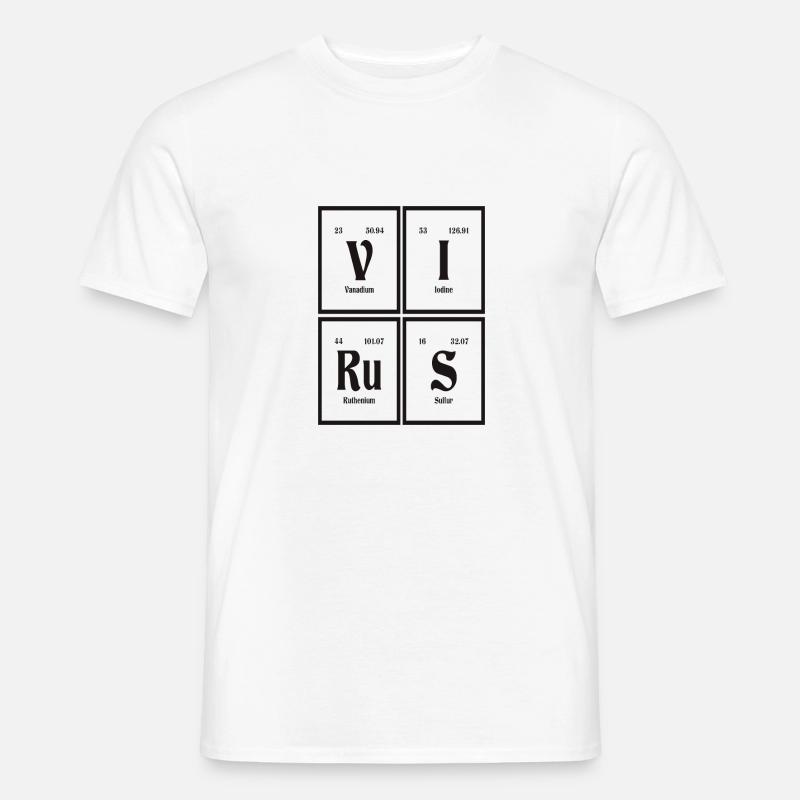 Virus - Periodensystem der Elemente - Männer T-Shirt - Weiß
