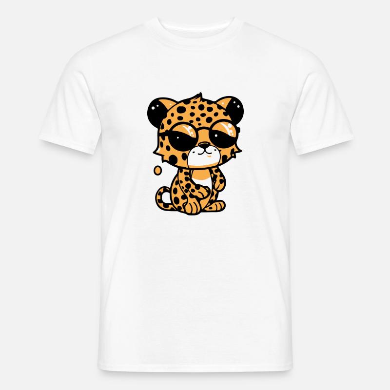 Zoolto le léopard - T-shirt homme - blanc