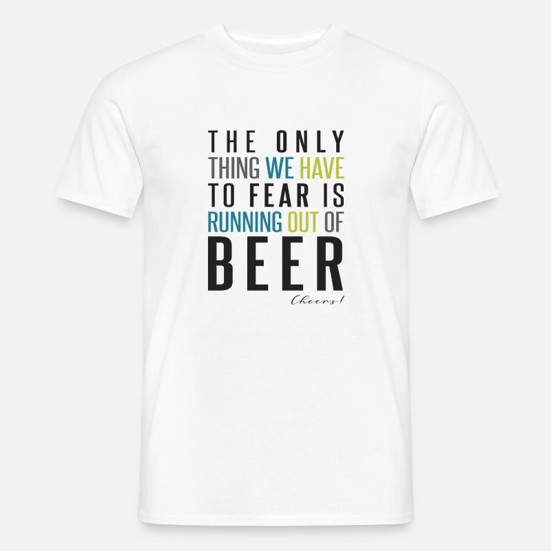 Bier - Männer T-Shirt - Weiß