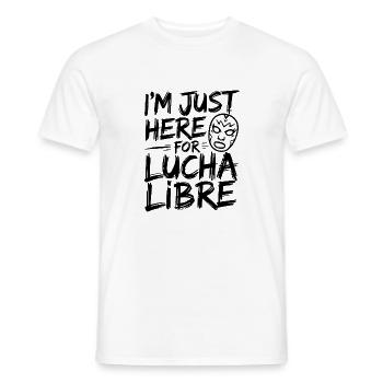 Look de lutte mexicaine - T-shirt homme - blanc - Devant - AI Model Male 178 dark (178cm)