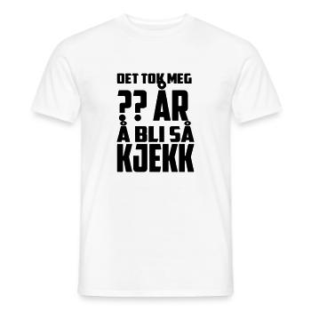 It took me XX years to become this handsome - Men's T-Shirt - white - Front - AI Model Male 178 dark (178cm)