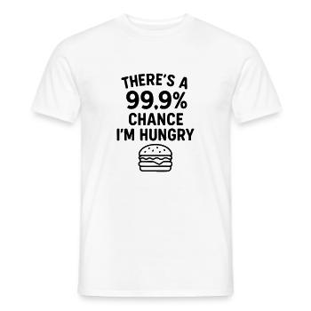 plaisanterie sur la nourriture affamé - T-shirt homme - blanc - Devant - AI Model Male 178 dark (178cm)