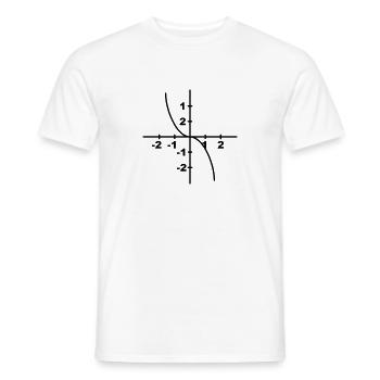 Mathematik Symbol - Kurvendiskussion - Männer T-Shirt - Weiß - Vorne - AI Model Male 178 dark (178cm)