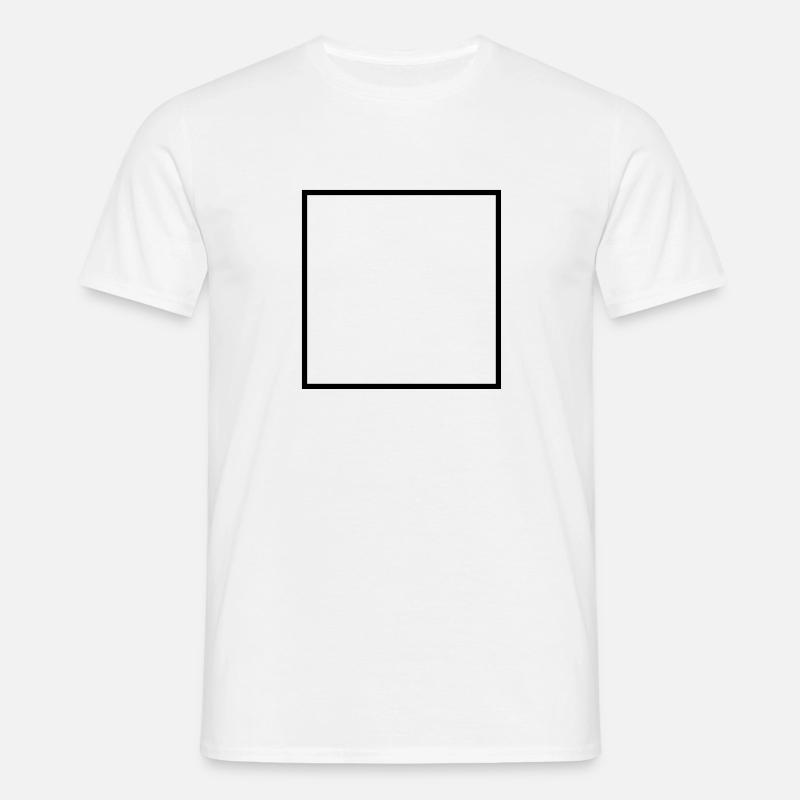 Math symbol - square - Men's T-Shirt - white