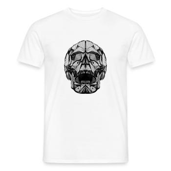 Menschlicher Schädel - Männer T-Shirt - Weiß - Vorne - AI Model Male 178 dark (178cm)
