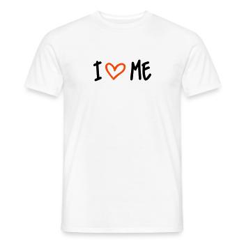 i love me - Männer T-Shirt - Weiß - Vorne - AI Model Male 178 dark (178cm)