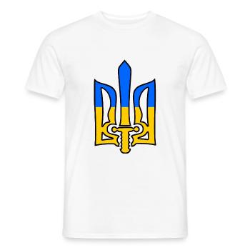 Ukraine - Männer T-Shirt - Weiß - Vorne - AI Model Male 178 dark (178cm)