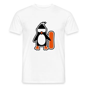 penguin - Männer T-Shirt - Weiß - Vorne - AI Model Male 178 dark (178cm)