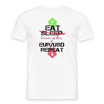 Forex Börse trader geschenk coole sprüche super - Männer T-Shirt - Weiß - Vorne - AI Model Male 178 dark (178cm)
