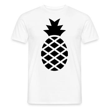 Ananas - T-shirt homme - blanc - Devant - AI Model Male 178 dark (178cm)