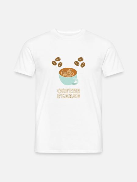 Coffee Please - Men's T-Shirt - white
