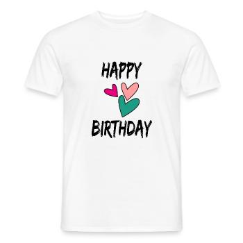 ALLES GUTE ZUM GEBURTSTAG. ALLES GUTE ZUM GEBURTSTAG. JAHRESTAG. - Männer T-Shirt - Weiß - Vorne - AI Model Male 178 dark (178cm)