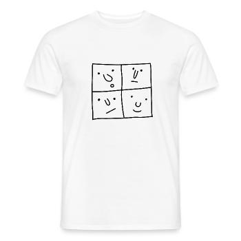 Followers, types and colleagues - Men's T-Shirt - white - Front - AI Model Male 178 dark (178cm)