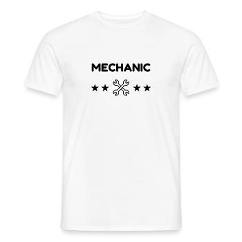 Mechanic Mechanik Mécanique Mécanicien Garage - Men's T-Shirt - white - Front - AI Model Male 178 dark (178cm)