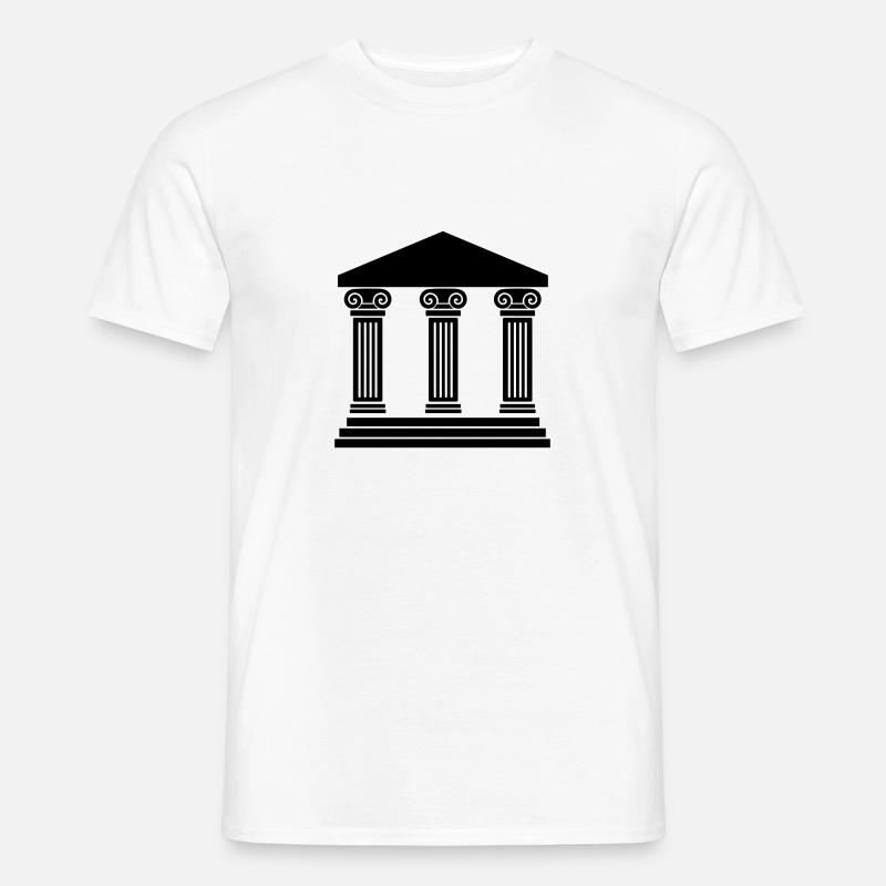 Tempel - Männer T-Shirt - Weiß