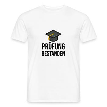 Abschlussprüfung Prüfung Bestanden - Männer T-Shirt - Weiß - Vorne - AI Model Male 178 dark (178cm)
