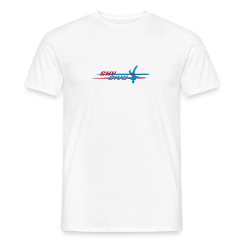 Skydive HeadDown Logo - zweifarbig - Männer T-Shirt - Weiß - Vorne - AI Model Male 178 dark (178cm)