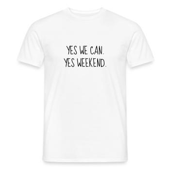 Zitat / Liebe / Leben / Glück / Philosophie - Männer T-Shirt - Weiß - Vorne - AI Model Male 178 dark (178cm)