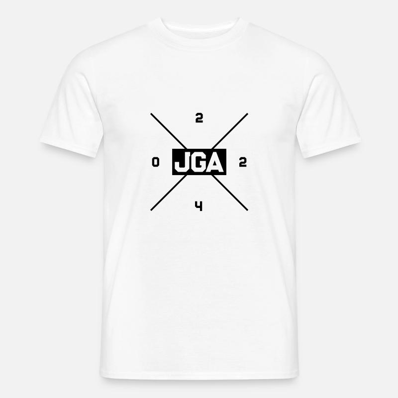 Jga 2024 Junggesellenabschied - Männer T-Shirt - Weiß