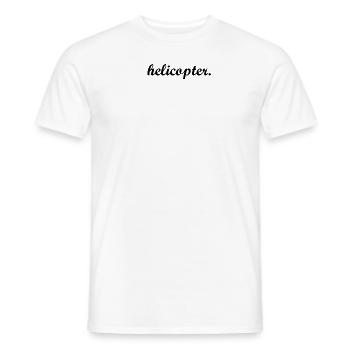 Helicopter. Helicopter helicopter - Men's T-Shirt - white - Front - AI Model Male 178 dark (178cm)