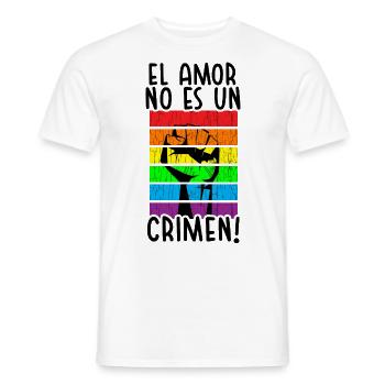 Journée mondiale des réfugiés Droits de l'homme Lutte contre le racisme E. - T-shirt homme - blanc - Devant - AI Model Male 178 dark (178cm)