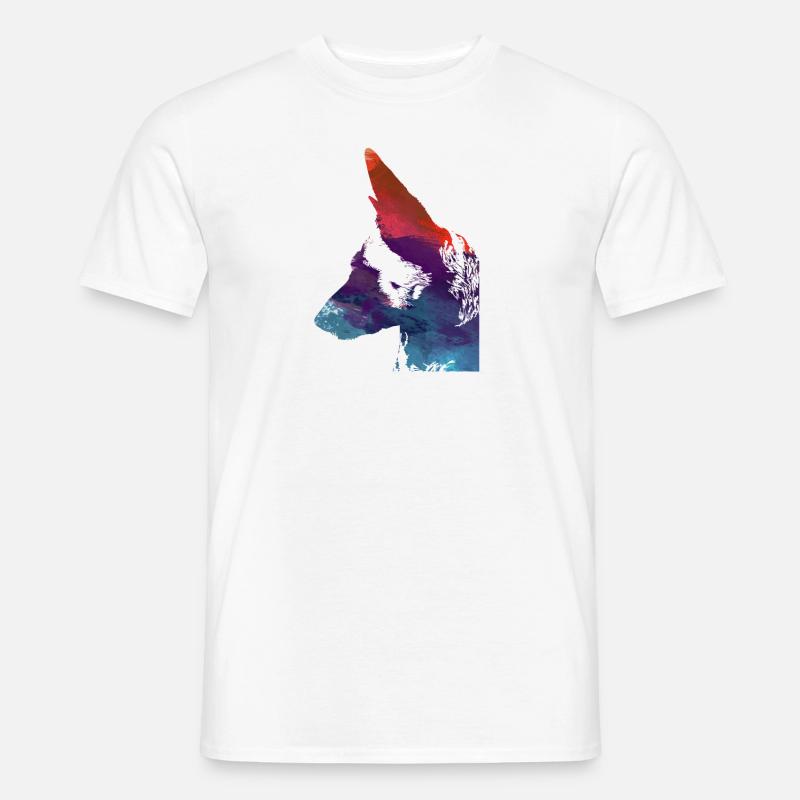 malinois,schäferhund,hund,graffiti - Männer T-Shirt - Weiß