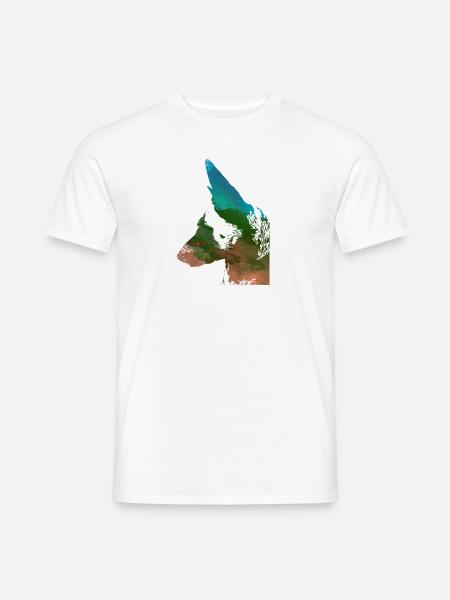 malinois,schäferhund,hund,graffiti - Männer T-Shirt - Weiß