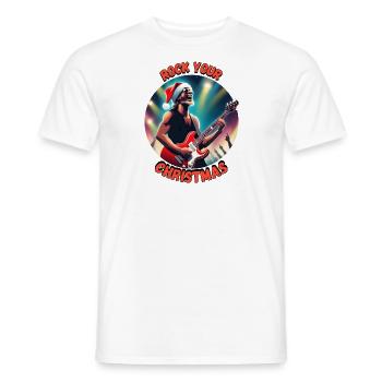 Christmas rock 2 - Männer T-Shirt - Weiß - Vorne - AI Model Male 178 dark (178cm)