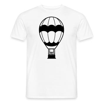 Montgolfière - T-shirt homme - blanc - Devant - AI Model Male 178 dark (178cm)