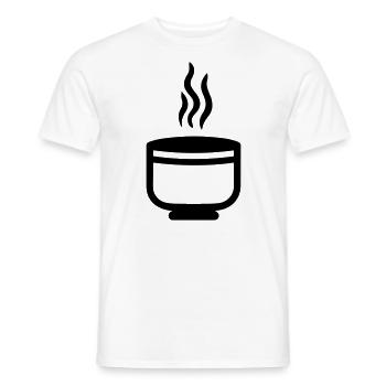 Tasse Kaffee - Männer T-Shirt - Weiß - Vorne - AI Model Male 178 dark (178cm)
