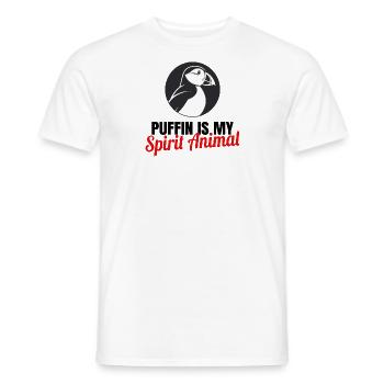 Papageientaucher Küstenvögel Papageientaucher - Männer T-Shirt - Weiß - Vorne - AI Model Male 178 dark (178cm)