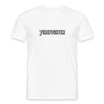 Firefighter - Männer T-Shirt - Weiß - Vorne - AI Model Male 178 dark (178cm)
