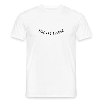 Incendie et sauvetage - T-shirt homme - blanc - Devant - AI Model Male 178 dark (178cm)