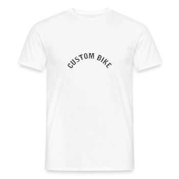 Custom Bike - Men's T-Shirt - white - Front - AI Model Male 178 dark (178cm)