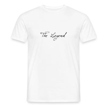 La légende - T-shirt homme - blanc - Devant - AI Model Male 178 dark (178cm)