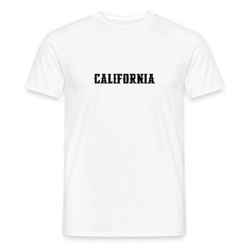 California - Männer T-Shirt - Weiß - Vorne - AI Model Male 178 dark (178cm)