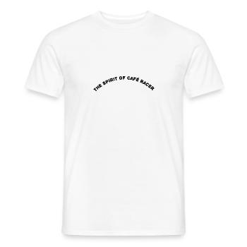 The Spirit of cafe racer - Männer T-Shirt - Weiß - Vorne - AI Model Male 178 dark (178cm)