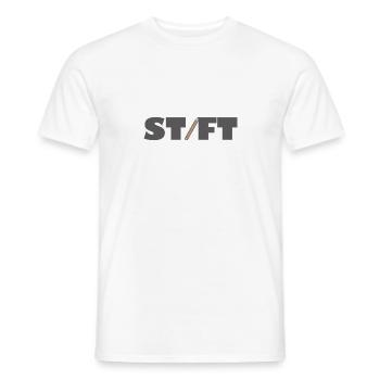 Pen - Men's T-Shirt - white - Front - AI Model Male 178 dark (178cm)