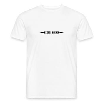Garage sur mesure - T-shirt homme - blanc - Devant - AI Model Male 178 dark (178cm)