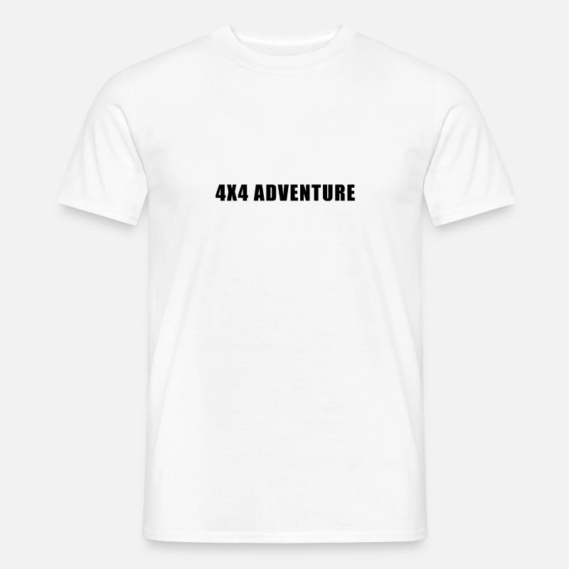 4x4 Adventure - Männer T-Shirt - Weiß