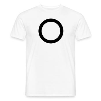 Ring circle style hipster icon Mathematics - Men's T-Shirt - white - Front - AI Model Male 178 dark (178cm)