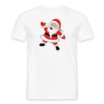 Motif de Noël drôle - T-shirt homme - blanc - Devant - AI Model Male 178 dark (178cm)
