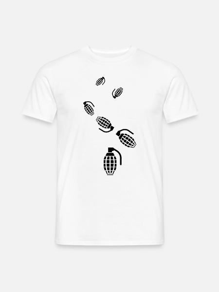 Grenade weapon icon - Men's T-Shirt - white
